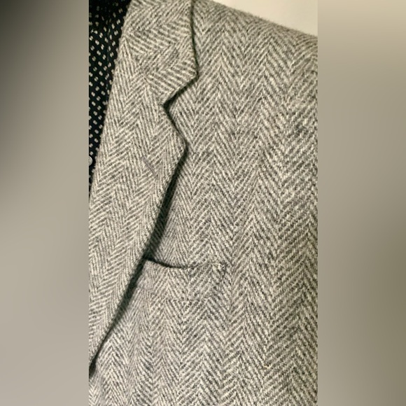 Vintage Harris Tweed Herringbone Blazer Size40 - Picture 2 of 14